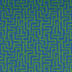 Terrace Lane Blue and Green W742034 by Thibaut Designer Fabric