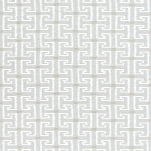 Rhodes Platinum W74233 by Thibaut Designer Fabric