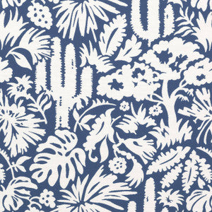 Botanica Navy W74622 by Thibaut Designer Fabric