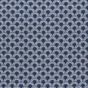 Maisie Navy W74639 by Thibaut Designer Fabric