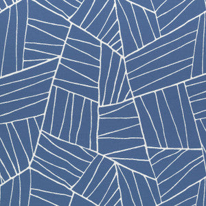 Jordan Royal Blue W74654 by Thibaut Designer Fabric