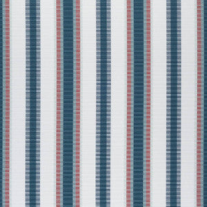 Samba Stripe Teal and Cranberry W74665 by Thibaut Designer Fabric