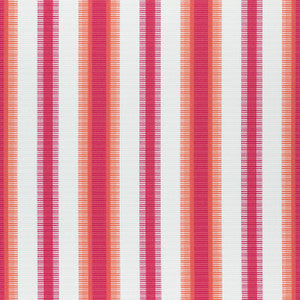 Samba Stripe Magenta and Coral W74666 by Thibaut Designer Fabric