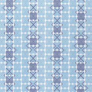 Jinx Sky and Royal Blue W74677 by Thibaut Designer Fabric
