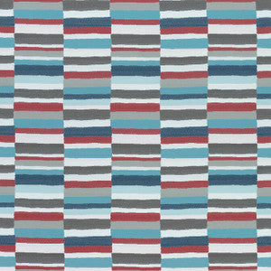 Carnivale Teal and Cranberry W74689 by Thibaut Designer Fabric