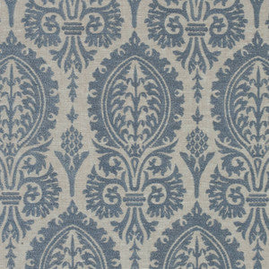 Sir Thomas Embroidery Slate Blue W772571 by Thibaut Designer Fabric
