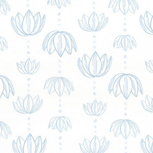 W7843 Tulips 2 Moonstone by Aoc Designer Wallcovering