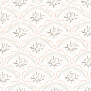 W7845 Vine Scallop 1 Blossom by Aoc Designer Wallcovering