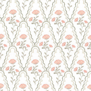 W7848 Scallop Floral 1 Blossom by Aoc Designer Wallcovering