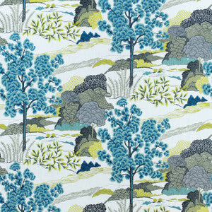Daintree Embroidery Bluemoon W785000 by Thibaut Designer Fabric