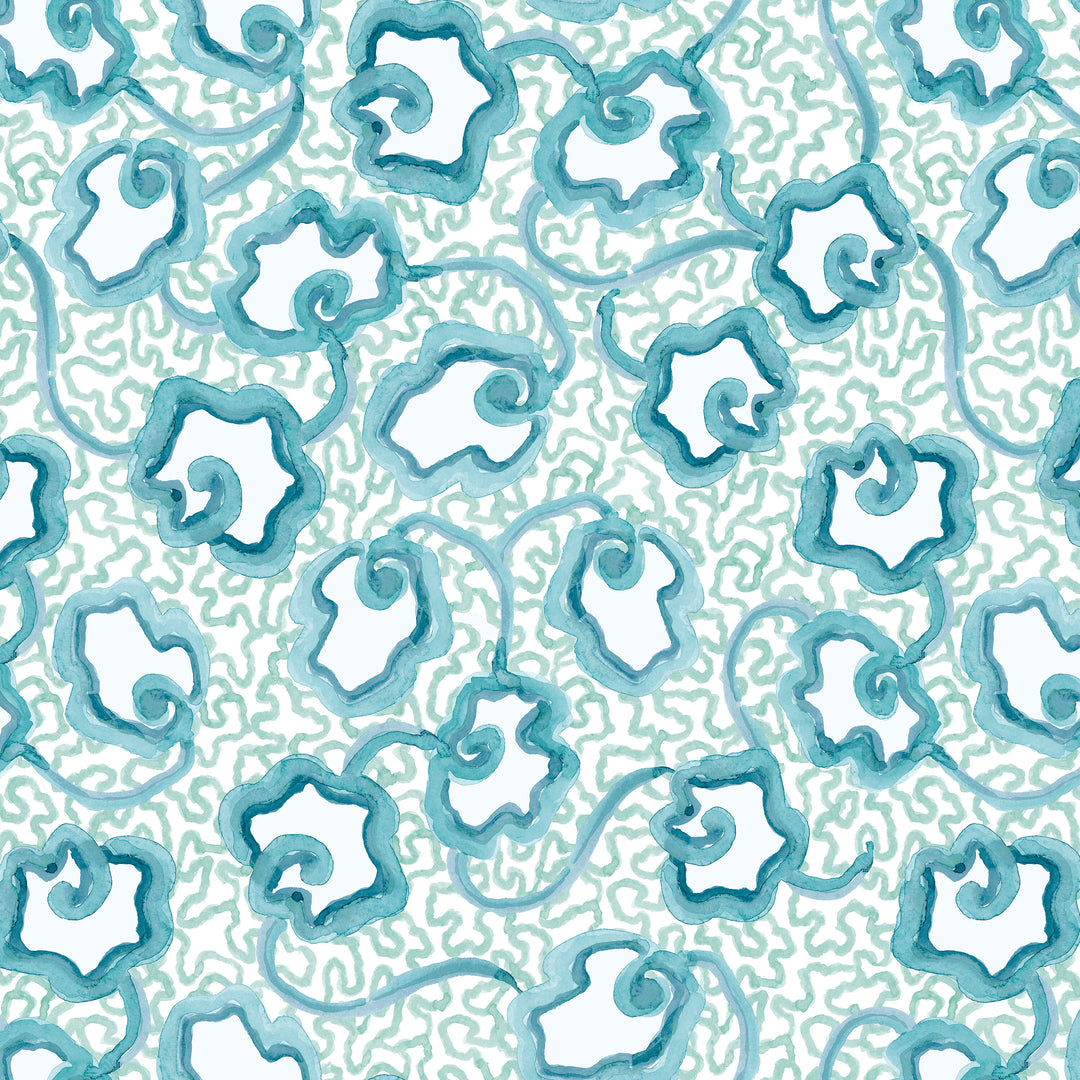 W7903 Waterlily 2 Seaglass by Aoc Designer Wallcovering W7903 Waterlily 2 Seaglass by Aoc Wallcovering THE ART OF COLOR SANCTUARY WALLPAPER 100%OTH Usa Horizontal: 27 and Vertical: 10.75 27 in - Fabric Carolina -
