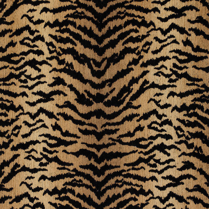 Aja Black W80450 by Thibaut Fabric Thibaut Fabric Aja Black W80450Fabric Woven Res. 10: Menagerie 81%Ray 10%Cot 9%Poly-acr back U.S.A. </p><p>Repeat: V: 42.5 54 - Fabric Carolina -