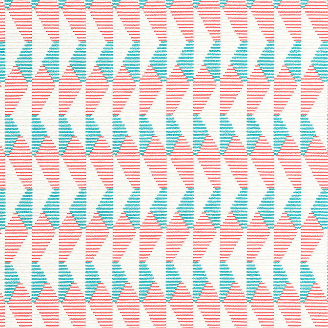 Harper Capri and Coral W81600 by Thibaut Fabric Thibaut Fabric Harper Capri and Coral W81600Fabric Locale 100% Solution Dyed Acrylic ITALY </p><p>Repeat: V: 13 54 - Fabric Carolina -