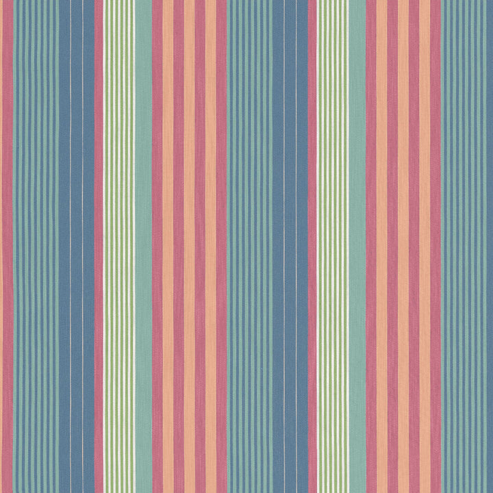 Esprit Stripe Cornflower and Peony W81700  by Thibaut Fabric Thibaut Fabric Esprit Stripe Cornflower and Peony W81700 Fabric SOLEIL U.S.A </p><p>Repeat: H: 14 in (35.56 cm), V: 0 (0.00 cm) 54 in  (137.16 cm) - Fabric Carolina -