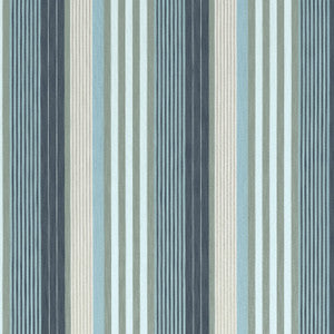 Esprit Stripe Navy and Sky W81704  by Thibaut Designer Fabric