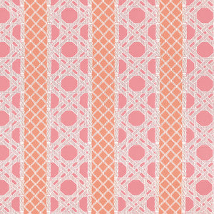 Trelliage Peony and Coral W81771  by Thibaut Designer Fabric