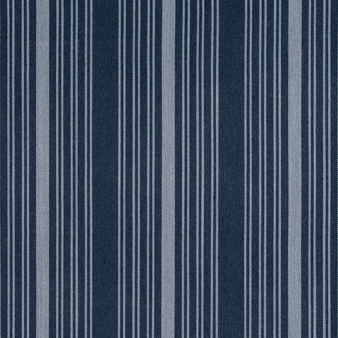 Kaia Stripe Marine W8539 by Thibaut Fabric Thibaut Fabric Kaia Stripe Marine W8539Fabric Villa 100% Solution Dyed Acrylic ITALY </p><p>Repeat: V: 0 54 - Fabric Carolina -