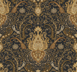 Byzance Brown Wallpaper by York Wallcoverings Designer