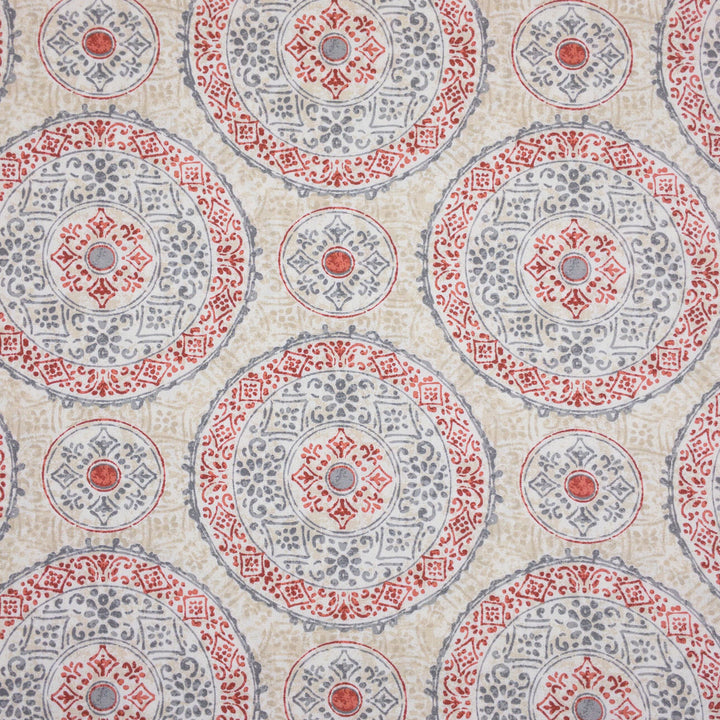 Walpole 1 Russet by Stout Designer Fabric COMFORTABLE LIVING QUARTZ/TILE 100%COT PAKISTAN Horizontal: 13.500 and Vertical: 12.500 54.5 in - Swanky Fabrics -