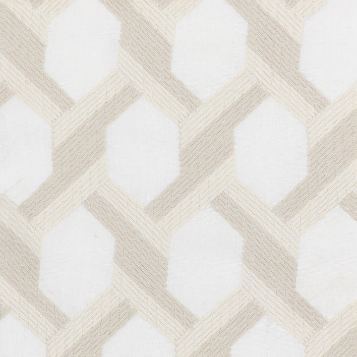 Wasco 1 Beige by Stout Designer Fabric COLOR MY WINDOW IVORY/BURLAP 60%POL 30%COT 10%LIN %PEMB INDIA Horizontal: 2.875 and Vertical: 4.250 51.5 in - Swanky Fabrics -