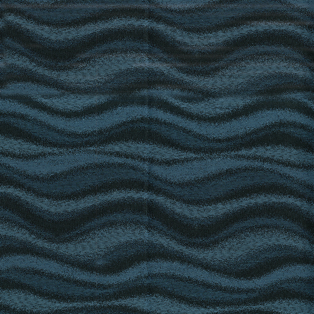 Waves 24 Deep Teal by Crypton Designer Fabric N/A 76% Polyester, 16% Recycled Post Industrial Polyester, 8% Recycled Post Consumer Polyester US 100,000 Double Rubs </p><p>Repeat: Horizontal: 7.9" (20.0 cm) Across the Roll and Vertical: 13.3" (33.8 cm) Up the Roll 55" (140 cm) - Swanky Fabrics -