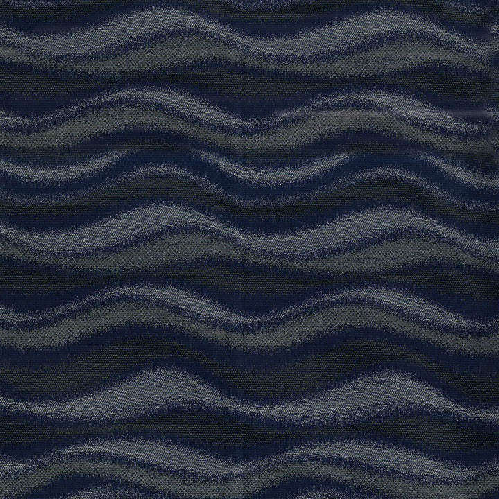 Waves 3009 Midnight Blue by Crypton Designer Fabric 76% Polyester, 16% Recycled Post Industrial Polyester, 8% Recycled Post Consumer Polyester US 100,000 Double Rubs (Wyzenbeek) </p><p>Repeat: Horizontal: 13.3" (33.8 cm) Up the Roll and Vertical: 7.9" (20.0 cm) Across the Roll 55" (140 cm) - Swanky Fabrics -
