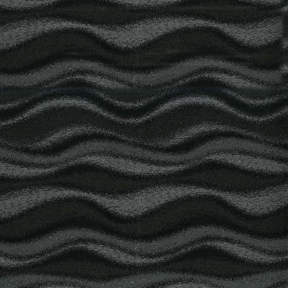 Waves 908 Charcoal by Crypton Designer Fabric 76% Polyester, 16% Recycled Post Industrial Polyester, 8% Recycled Post Consumer Polyester US 100,000 Double Rubs (Wyzenbeek) </p><p>Repeat: Horizontal: 13.3" (33.8 cm) Up the Roll and Vertical: 7.9" (20.0 cm) Across the Roll 55" (140 cm) - Swanky Fabrics -