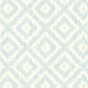 Ikat Diamond Clear Skies WBP10804.WT.0 By Winfield Thybony Designer Wallcovering