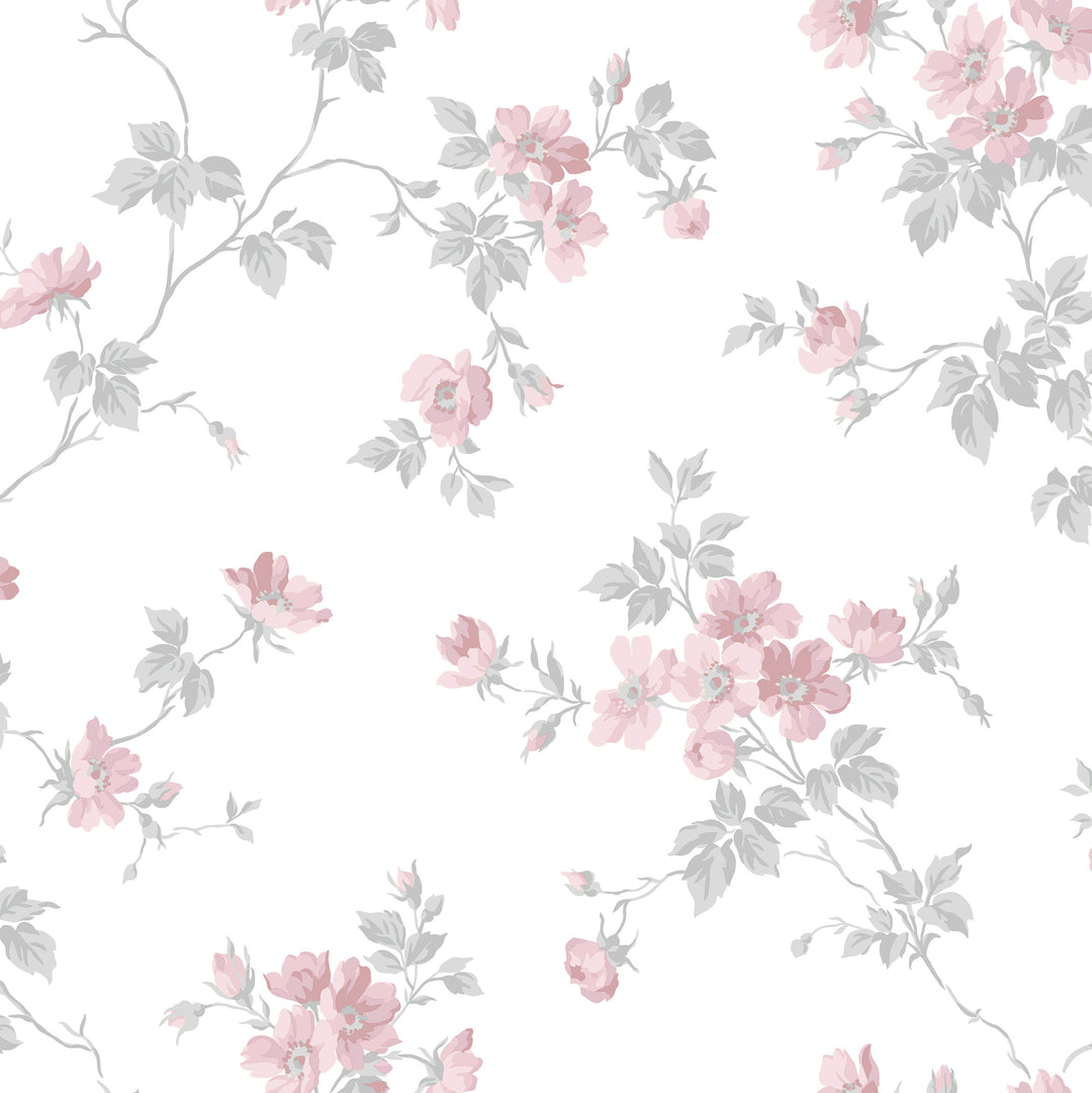 Charlotta - Pink WDR1017.WT.0 by Winfield Thybony Designer Wallcovering