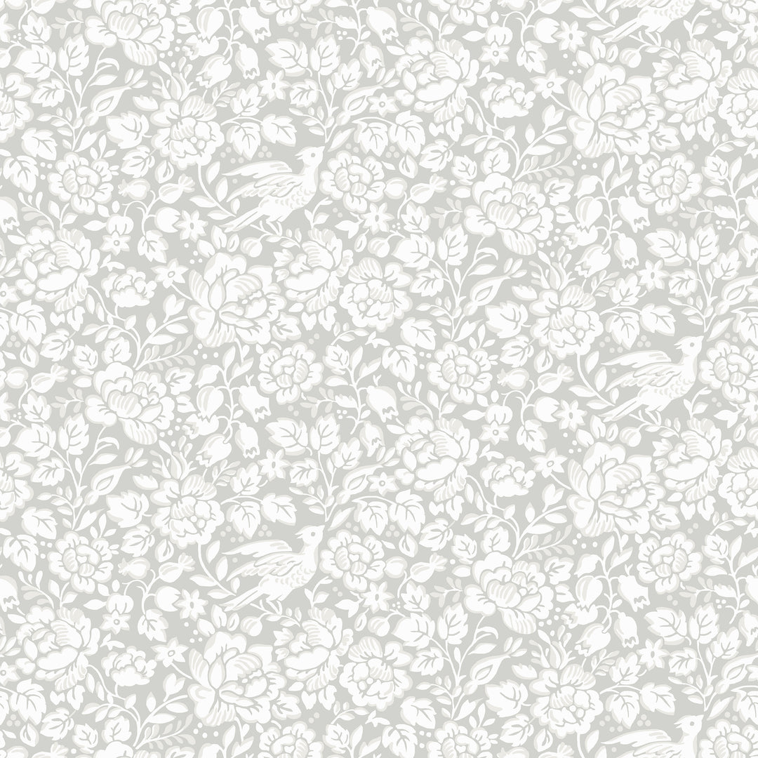 Birdie - Grey WDR1032.WT.0 by Winfield Thybony Designer Wallcovering