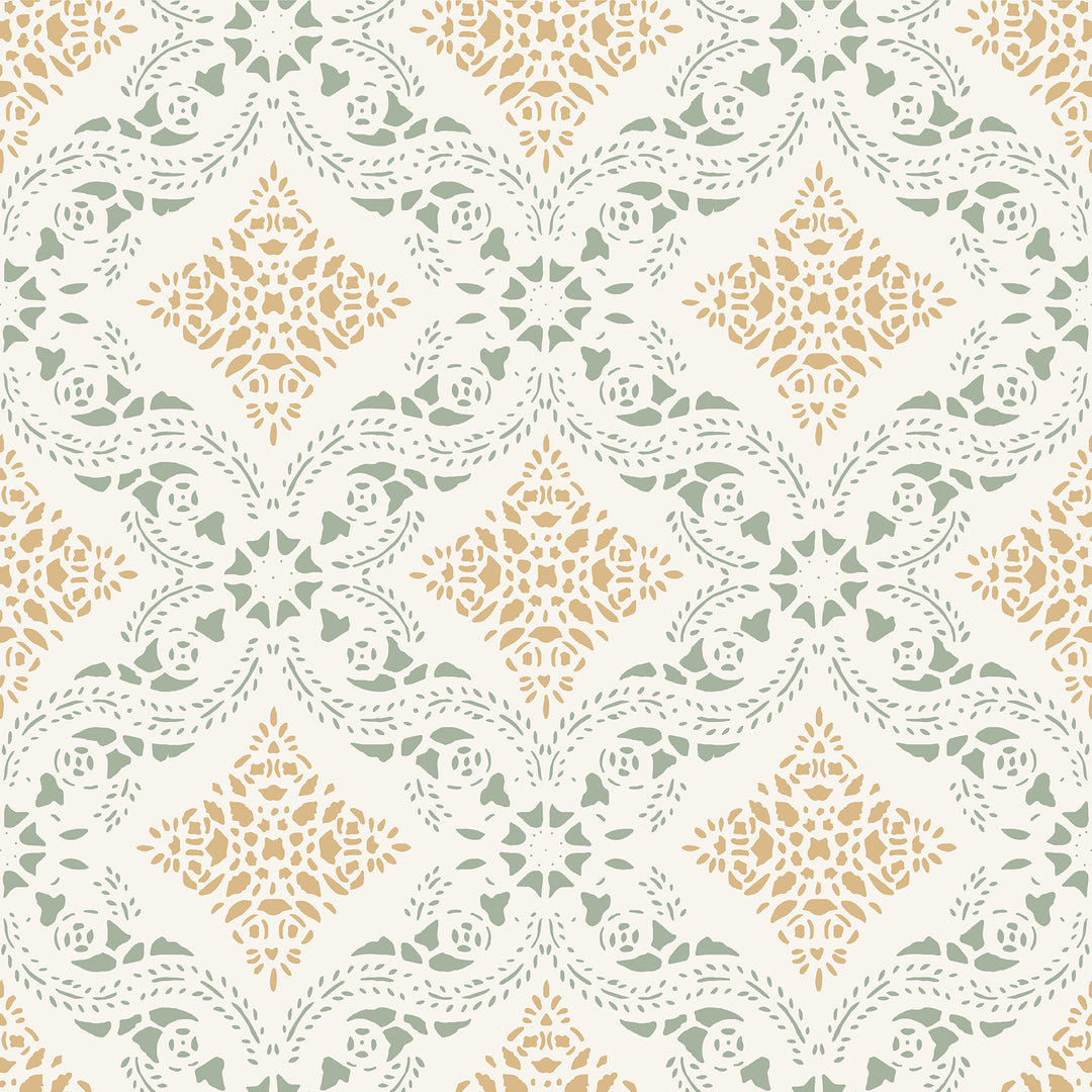 Morrissey - Ochre WDR1061.WT.0 by Winfield Thybony Designer Wallcovering