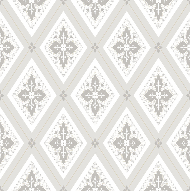 Lily - Grey WDR2016.WT.0 by Winfield Thybony Designer Wallcovering