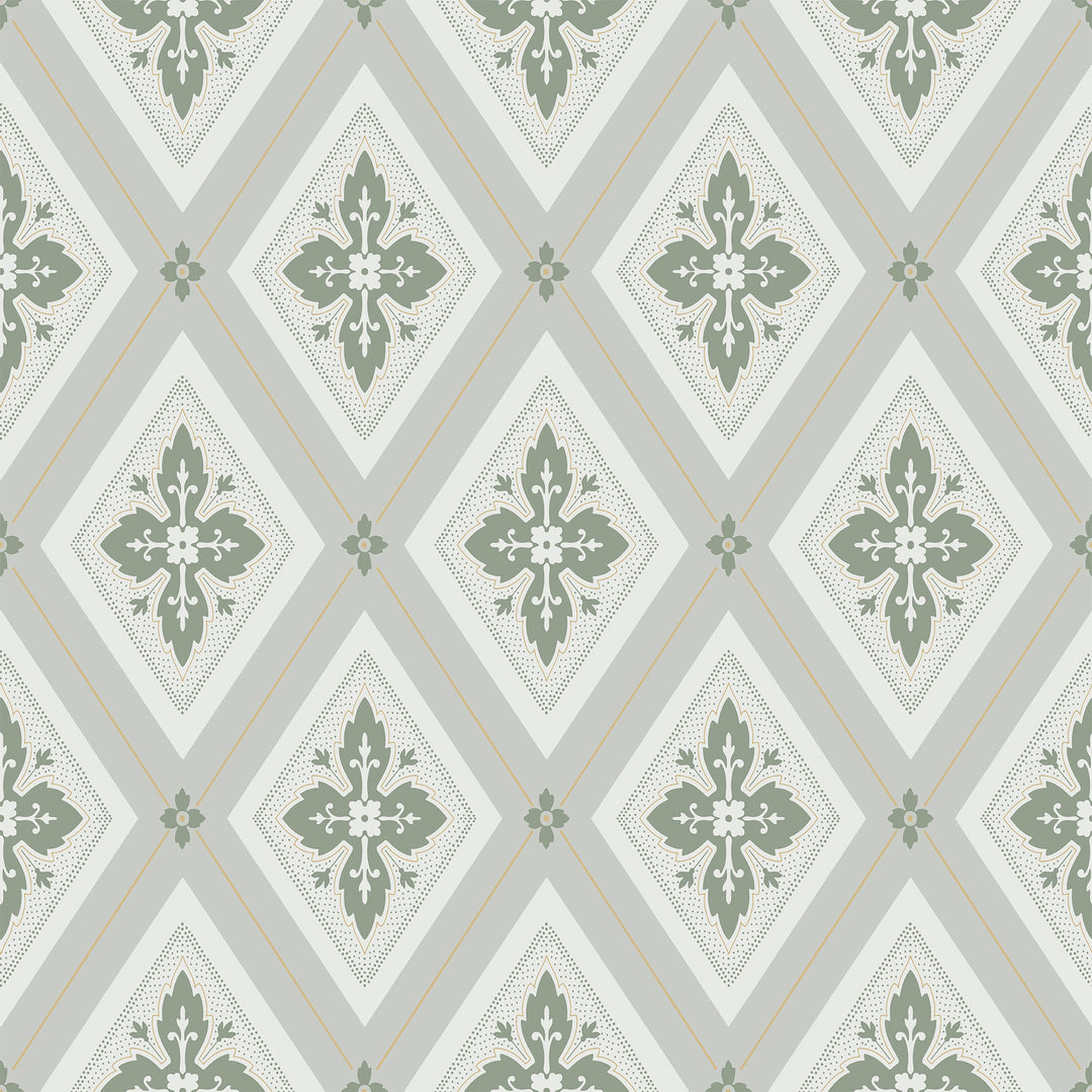 Lily - Laurel Green WDR2019.WT.0 by Winfield Thybony Designer Wallcovering