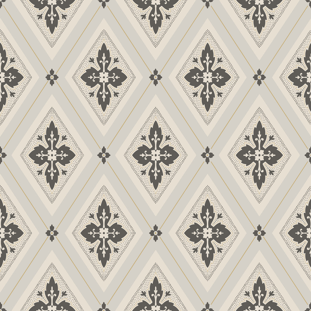 Lily - Black Horizon WDR2022.WT.0 by Winfield Thybony Designer Wallcovering