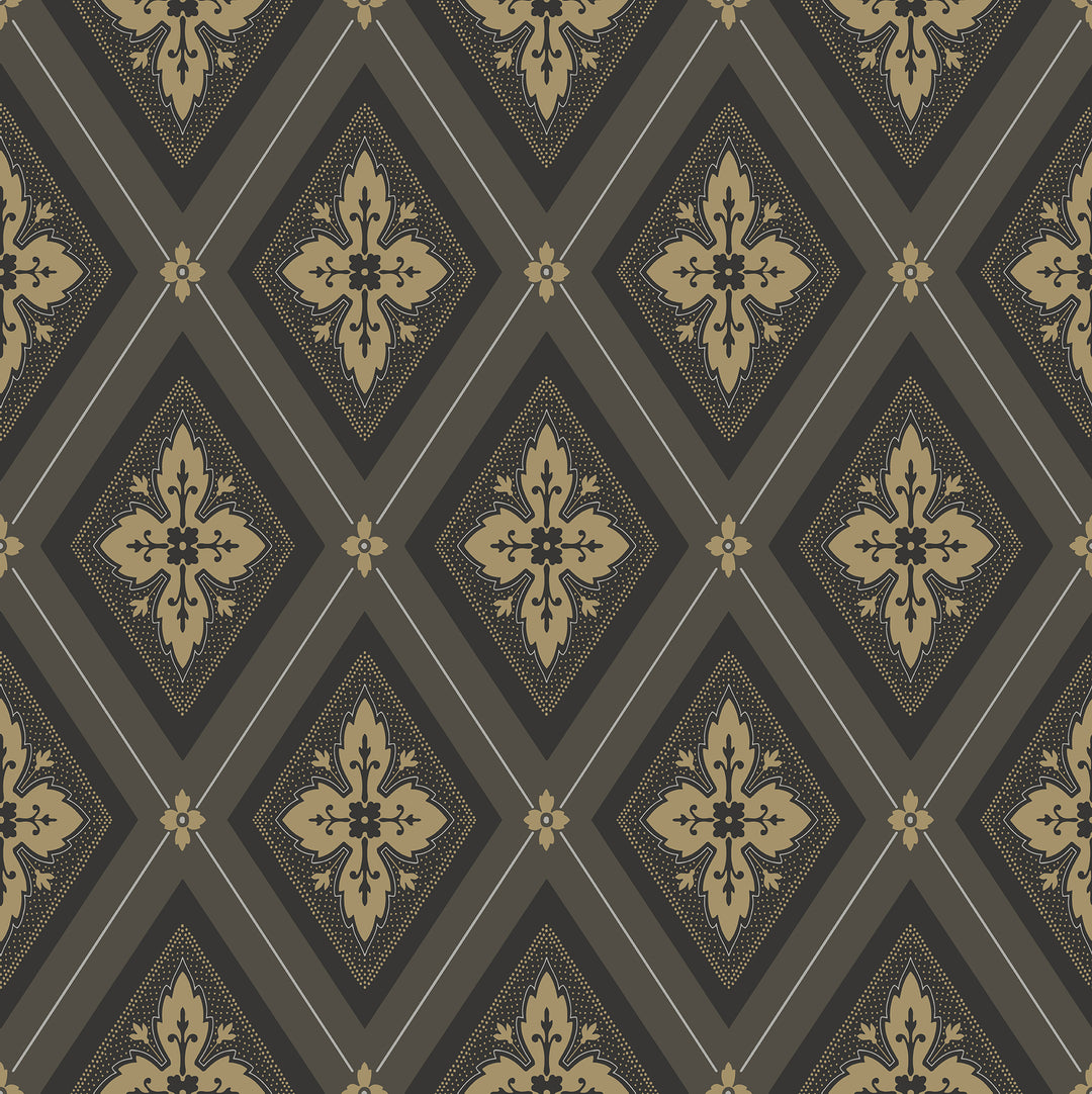Lily - Onyx WDR2023.WT.0 by Winfield Thybony Designer Wallcovering