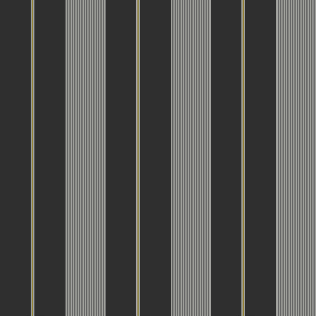Oliver Stripe - Onyx WDR2034.WT.0 by Winfield Thybony Designer Wallcovering