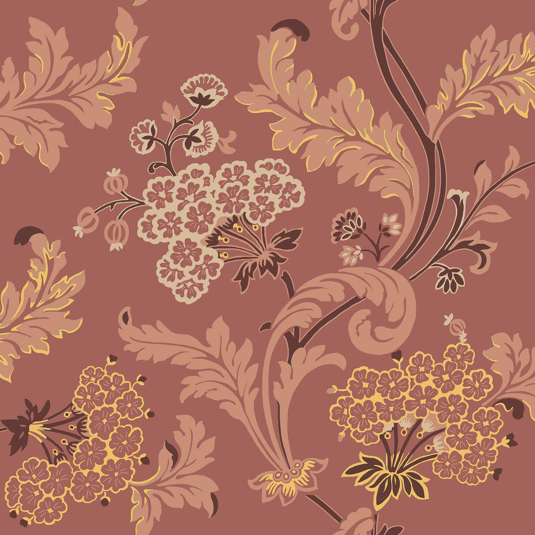 Emma - Georgian Red WDR2037.WT.0 by Winfield Thybony Designer Wallcovering