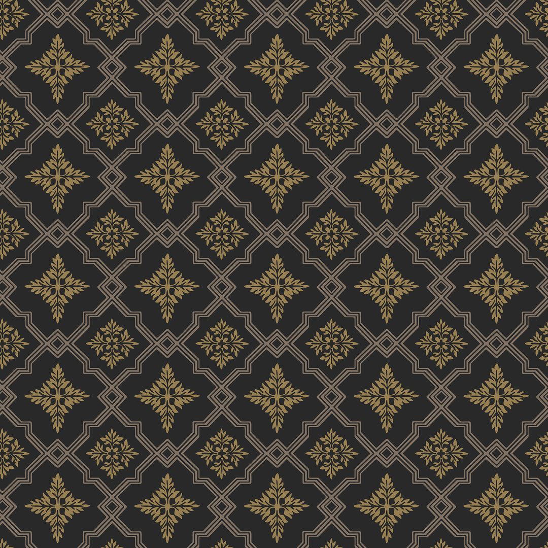 Gabriela - Onyx WDR2048.WT.0 by Winfield Thybony Designer Wallcovering