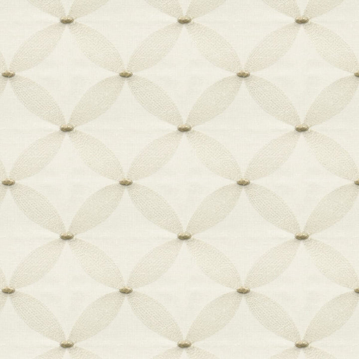 Wesley 1 Toast by Stout Designer Fabric COLOR MY WINDOW EMBROIDERY/SNOW 100%POL %PEMB INDIA </p><p>Repeat: 4.75 52 in - Swanky Fabrics -