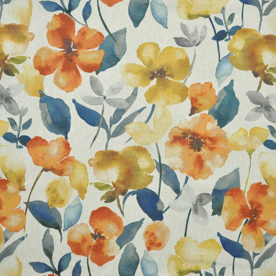 Wilfred # 614 Tangerine by Maxwell Designer Fabric Color Theory-Vol.Vi Eden 100% POLYESTER TURKEY V-26.8"H-27.8" 55" - Swanky Fabrics -