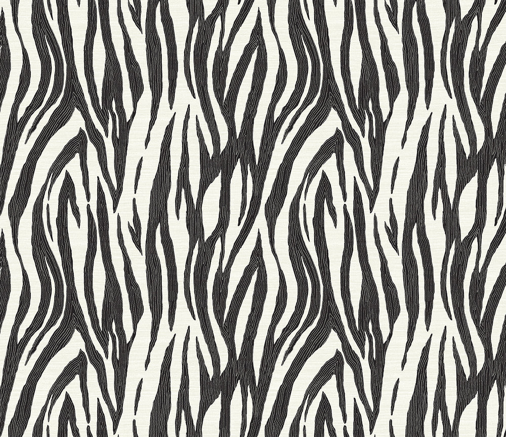 Jazz Faux Skin Onyx & Neutral WH40216 by Seabrook Designs Designer Wallpaper