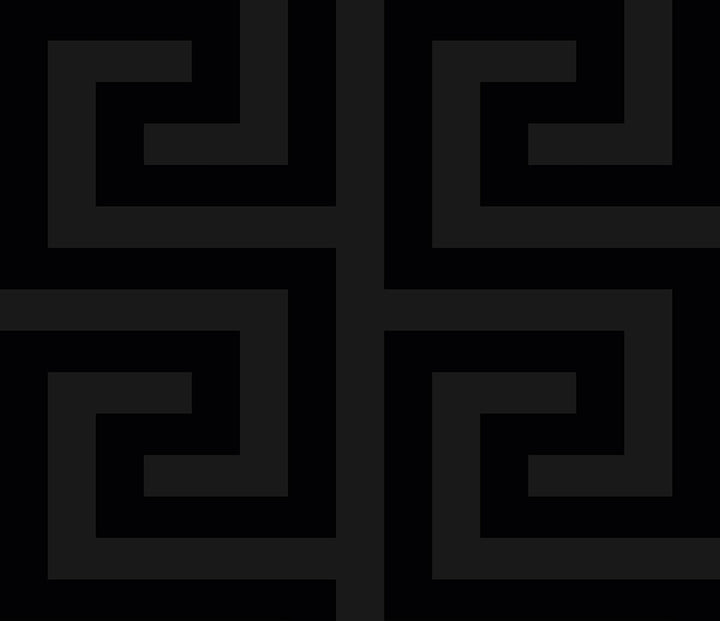 Forte Greek Key Metallic Carbon WH40300 by Seabrook Designs Designer Wallpaper