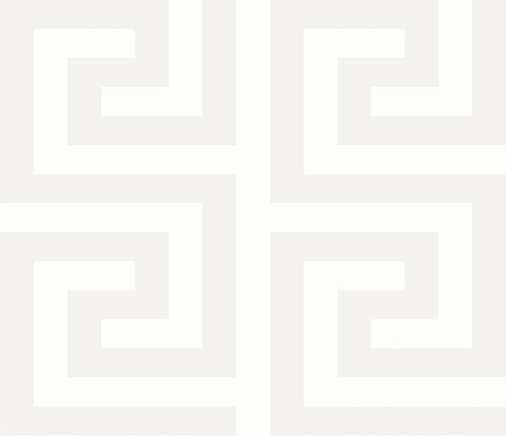 Forte Greek Key Metallic Ivory WH40310 by Seabrook Designs Designer Wallpaper