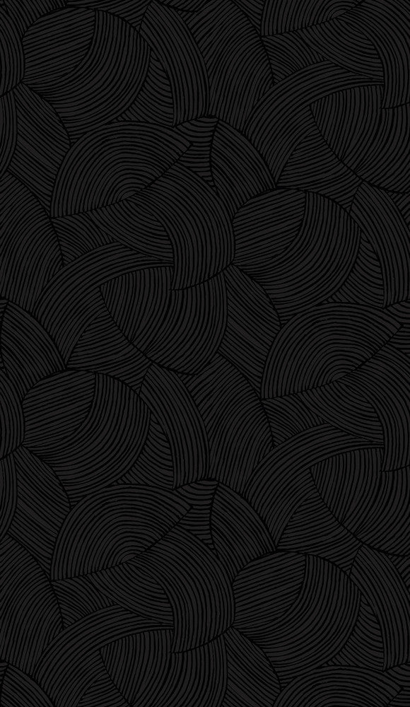 Symphony Geometric Metallic Black Ice WH40410 by Seabrook Designs Designer Wallpaper