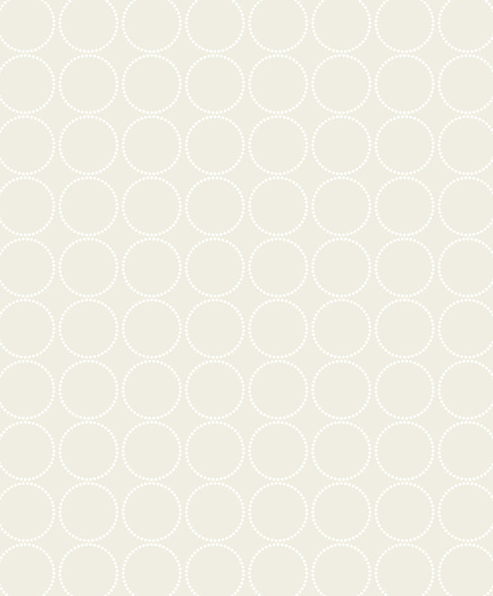 Round Geometric Neutral WH40503 by Seabrook Designs Designer Wallpaper