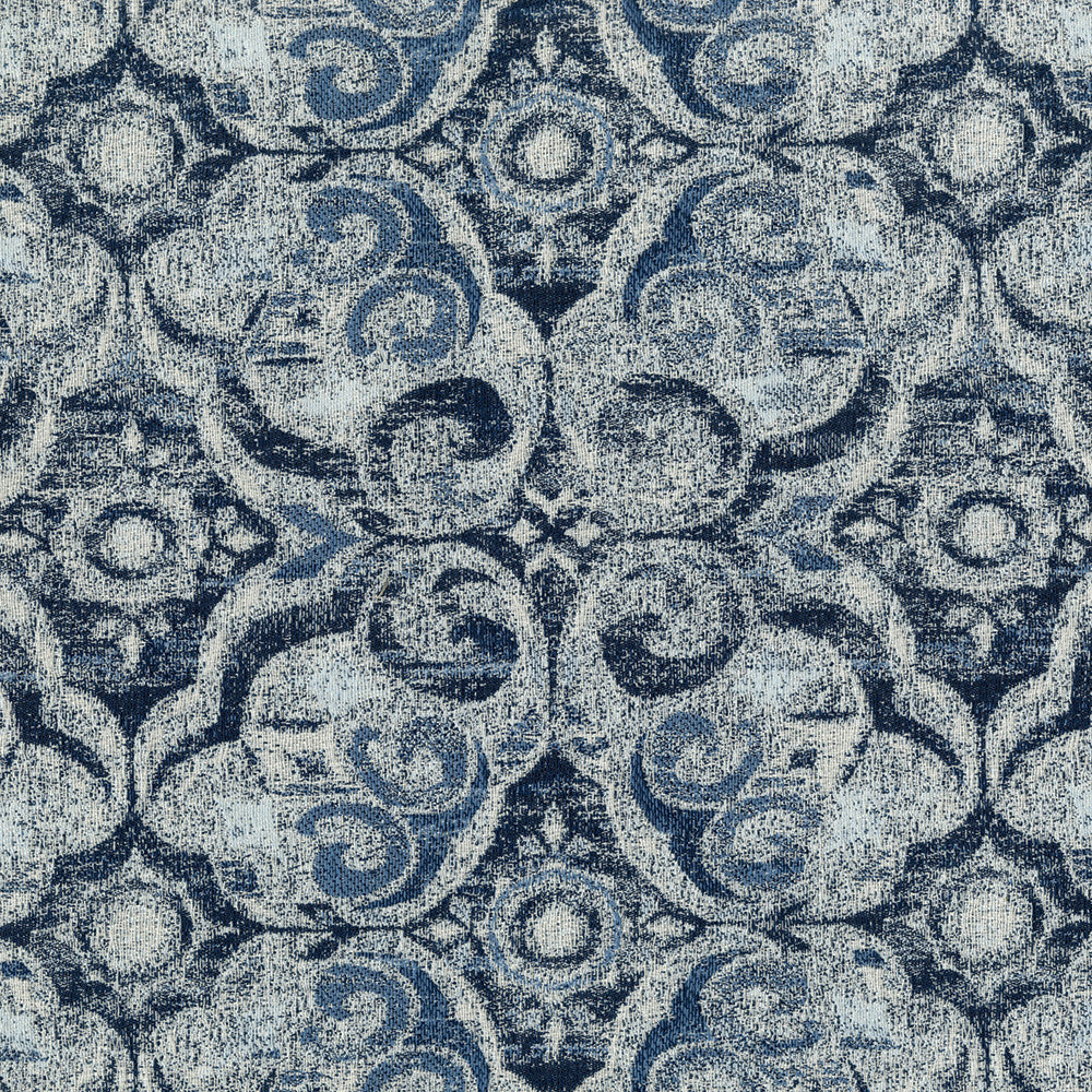 Osprey 308 Baltic by ABBEYSHEA Designer Fabric 100% Polyester China 24,000 Double Rubs (Wyzenbeek) </p><p>Repeat: Horizontal: 6.75" (17.15 cm) Up the Roll and Vertical: 6.75" (17.15 cm) Across the Roll 55" (140 cm) - Swanky Fabrics -