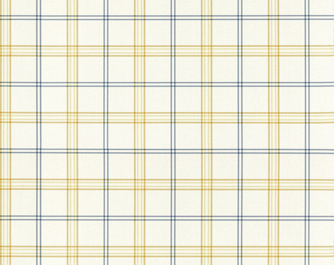 Ezra Plaid Sun And Sea WHNWP88599D0003 by Hinson Designer Wallpaper