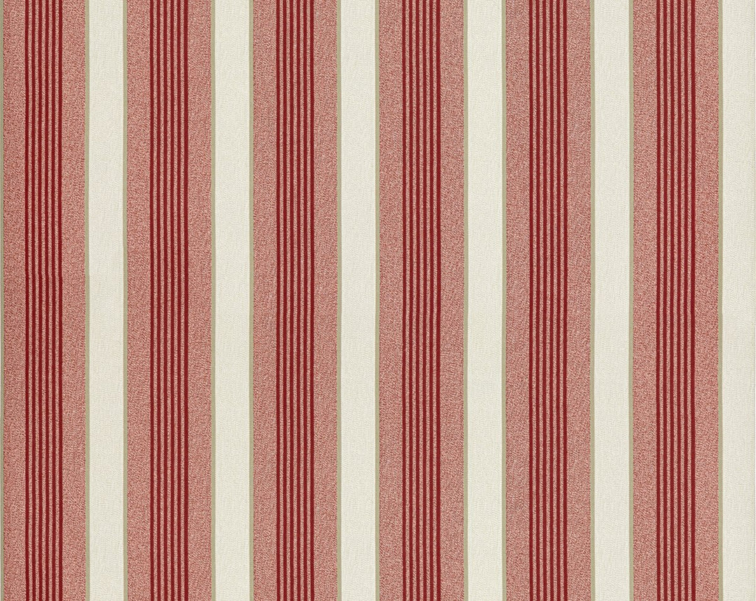 Arlo Stripe Cherry WHNWP88597D0005 by Hinson Designer Wallpaper