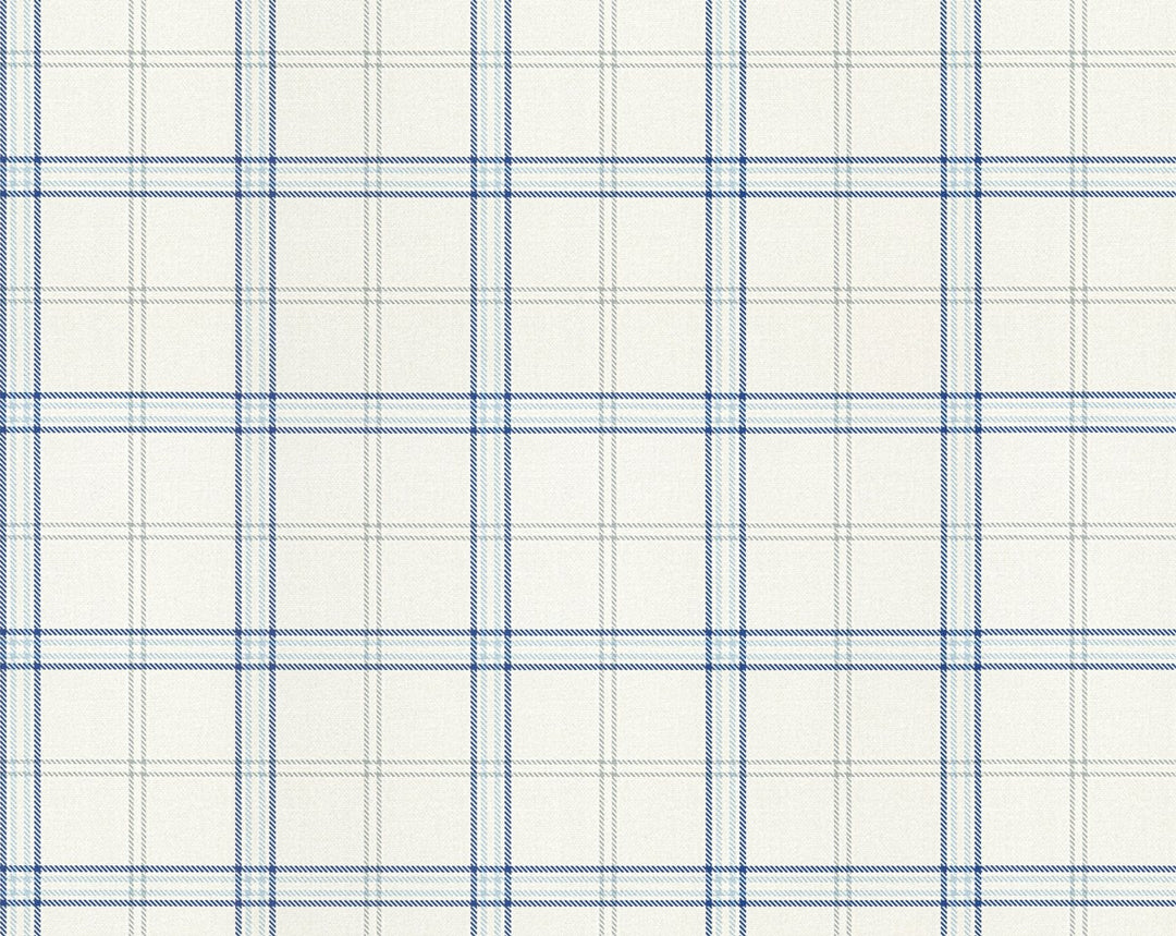 Ezra Plaid Blue Jay WHNWP88599D0005 by Hinson Designer Wallpaper