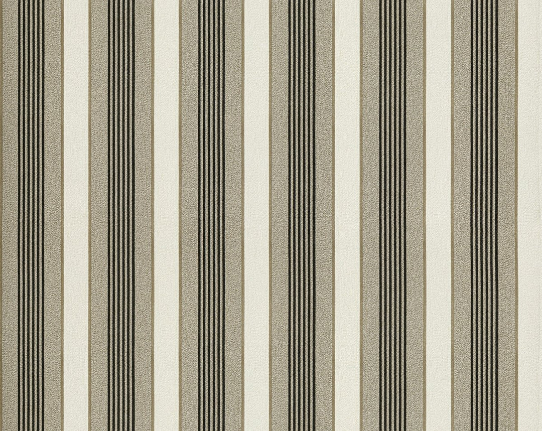 Arlo Stripe Mocha WHNWP88597D0006 by Hinson Designer Wallpaper